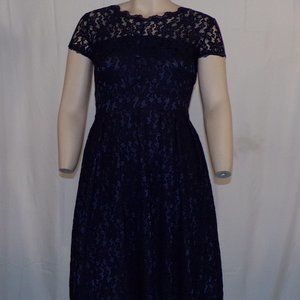 BLUE LACE WOMAN'S DRESS